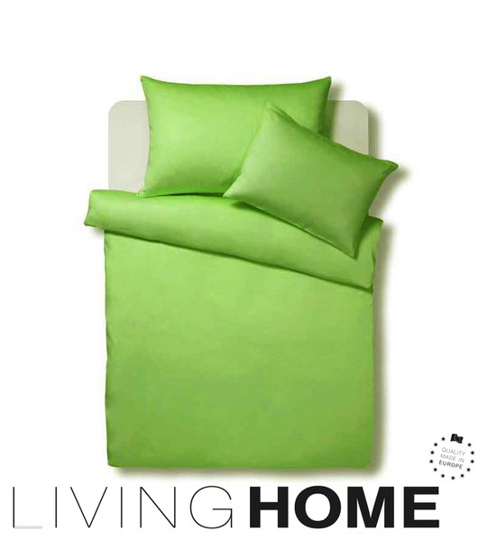 LH-1009-600-Gruen LivingHome Satin Bettwäsche Grün