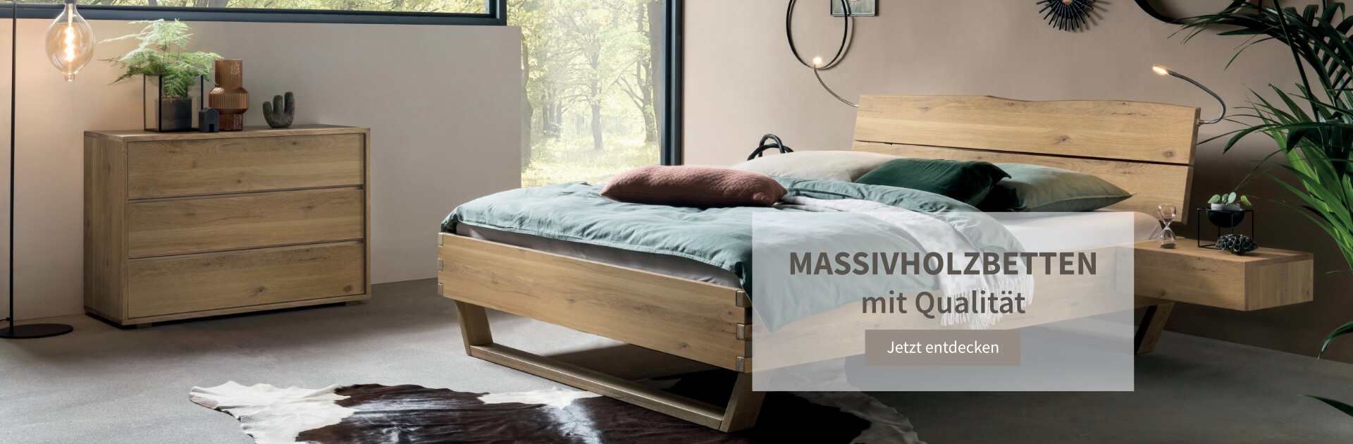 Massivholz-Betten