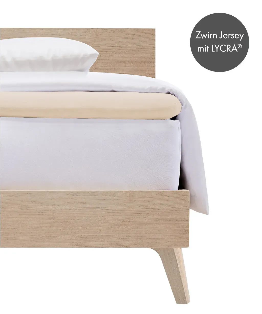 Fleuresse Topper-Fixleintuch Jersey Natur
