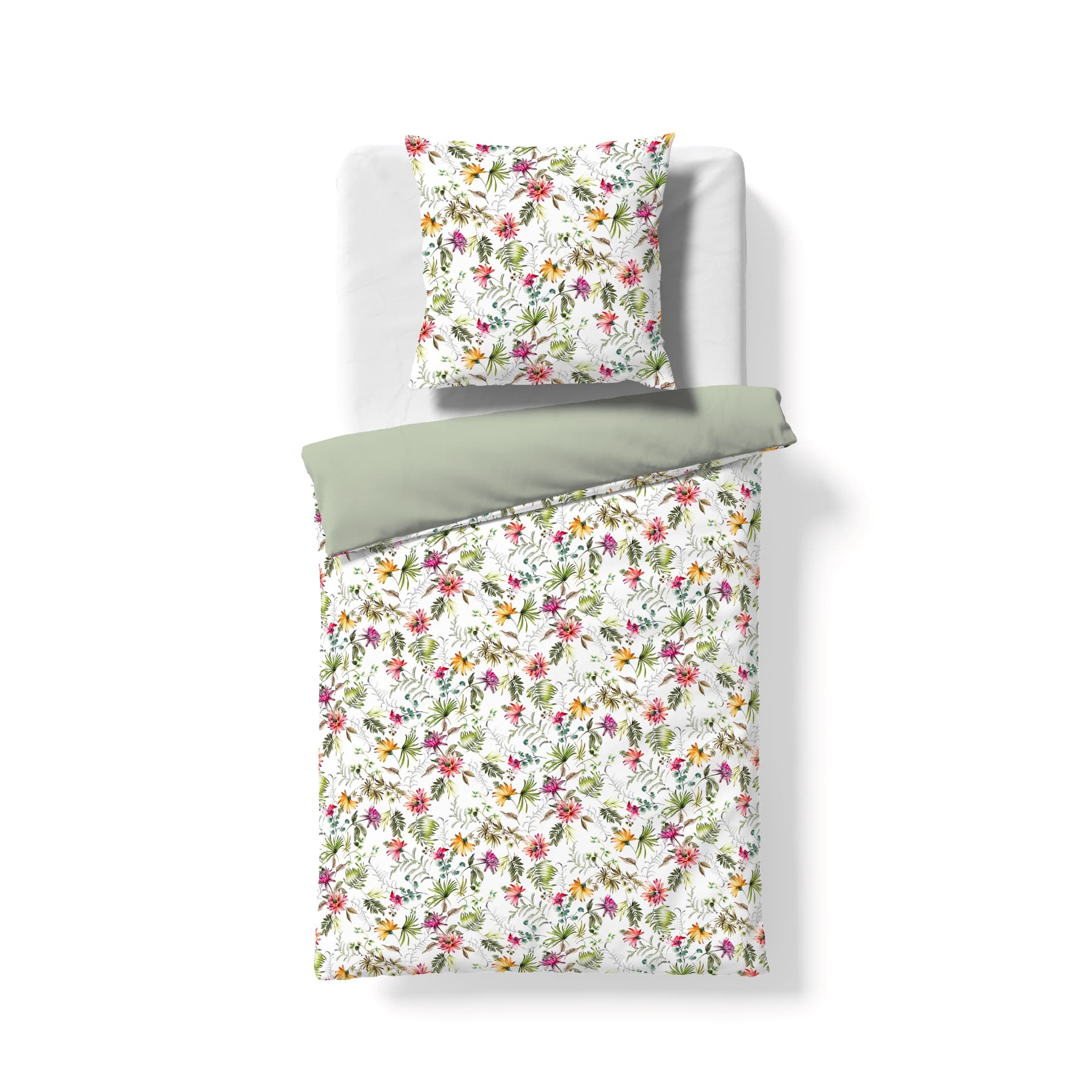Wende-Bettwäsche modern elegance S Blumen