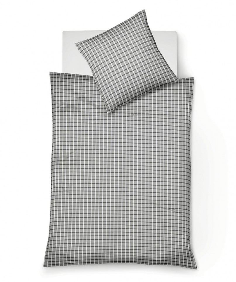 seersucker_karo_fleuresse_rio_baumwolle_sommer_bettwasche Seersucker-Bettwäsche Rio 3961 in Karo-Anthrazit