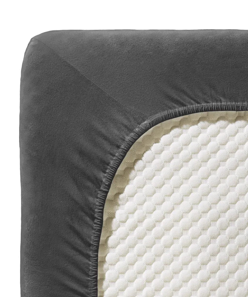 Comfort Topper-Fixleintuch Jersey Anthrazit