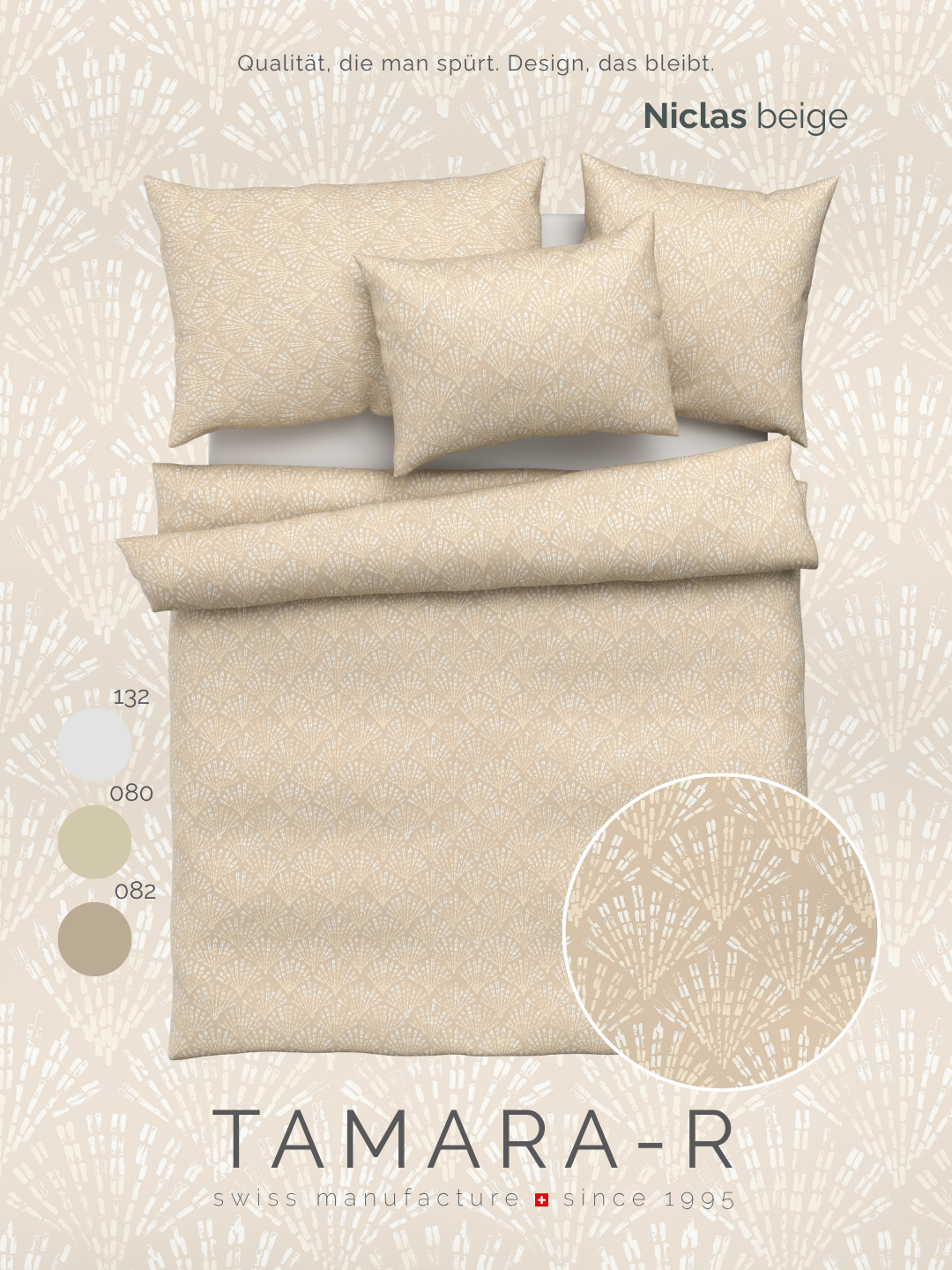 Niclas Beige – Mako-Satin Bettwäsche