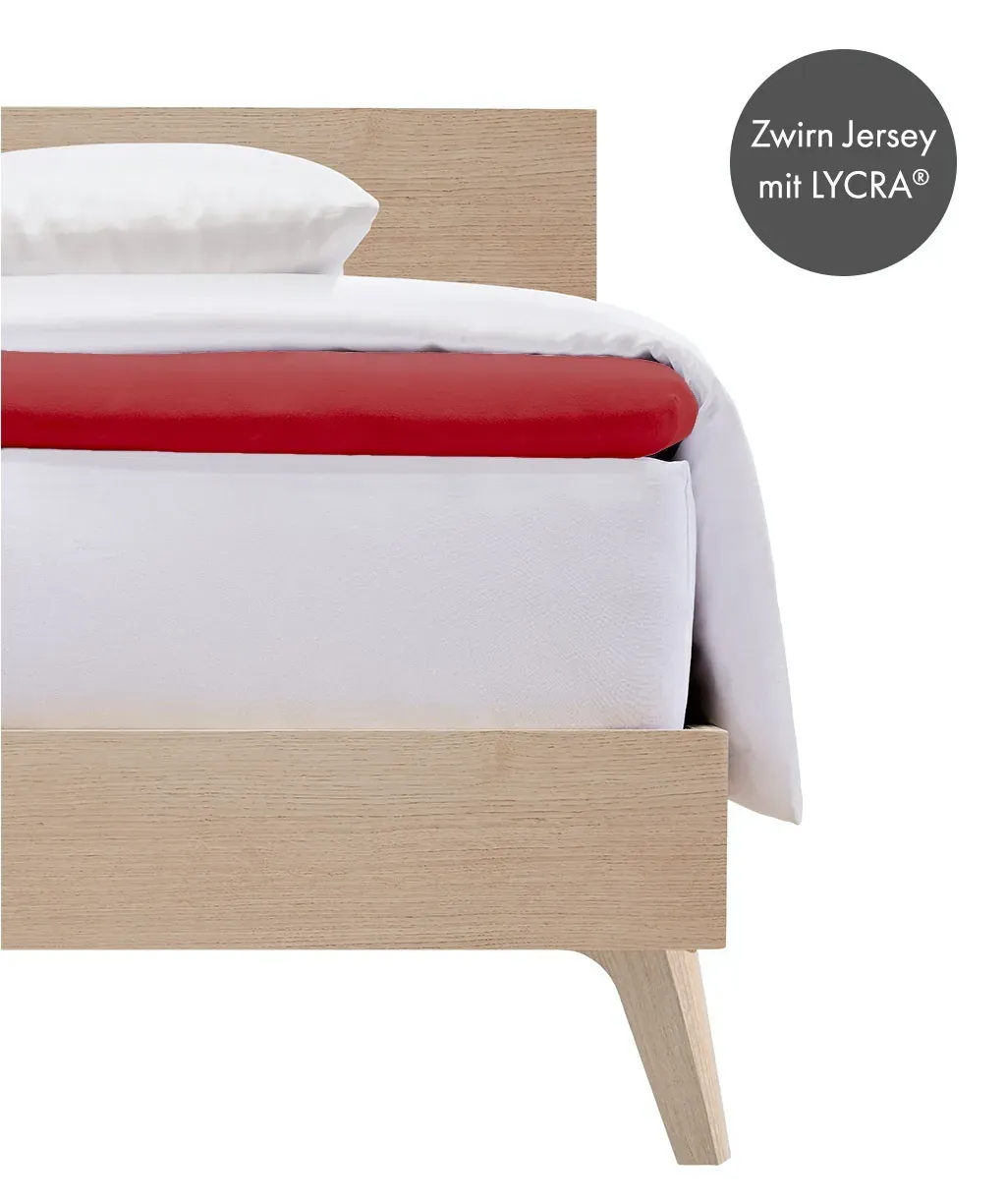 Comfort Topper-Fixleintuch Jersey Bordeaux